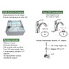 TimeArrow Chrome Bathroom Faucet, Single Handle Bathroom Sink Faucet for