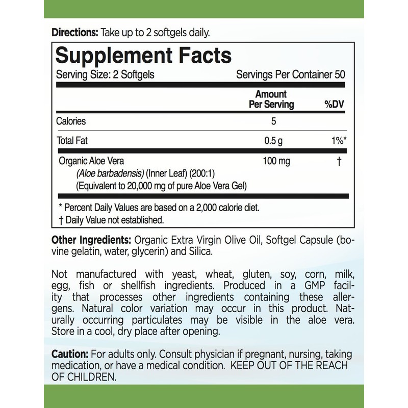 TRYVERA Aloe Vera Gels - Supports for Interstitial Cystitis, Leaky