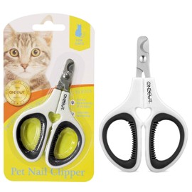 OneCut Pet Nail Clippers, Update Version Cat & Kitten Claw Nail Clippers for Trimming, Professional Pet Nail Clippers Best for a Cat, Puppy,Rabbit, Kitten & Small Dog,Sharp & Safe