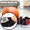 SATINIOR 2 Pairs Black Bowling Shoe Covers Non-Slip Bowling Shoe