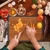 Wood Cutting Board with Handle, Double Sided Cutting Board for