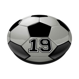 Soccer Player Number No 19 Football Ball Pop Socket