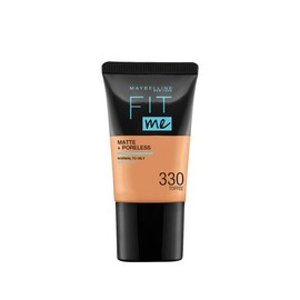 Maybelline New York Fit Me Matte & Poreless Mini, 330 Toffee, 18 ml