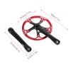 Meijun Bike Crankset 170mm Bicycle Chainwheel Chain Ring Set 45T