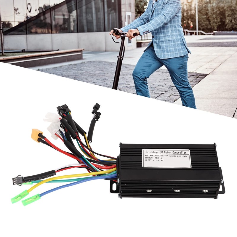 RiToEasysports Electric Bike Controller, 24V 36V 48V 500W 750W 3