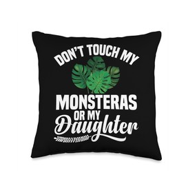 Monstera Seeds for Planting Live Monstera Deliciosa Plant Throw Pillow
