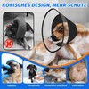 Supet Dog Cone Collar with Soft Pad, Transparent Elizabeth Recovery