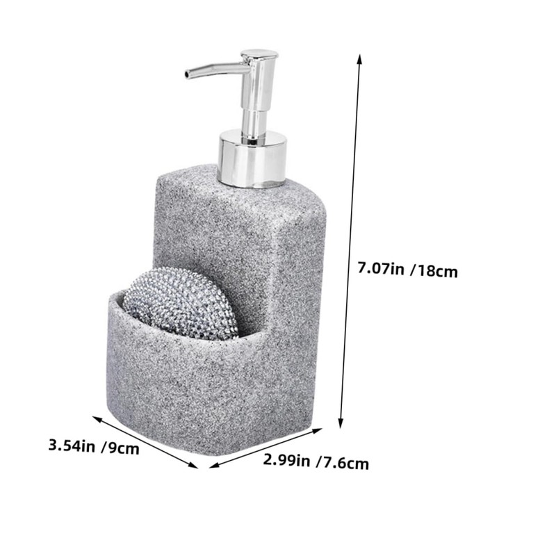 MAGICLULU Kitchen Soap Dispenser Sponge 1 Dish Soap Dispenser Pump