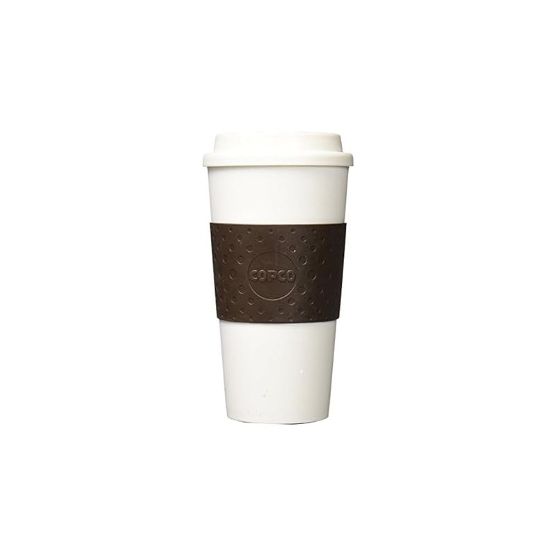 Copco Plastic Acadia Travel Mug, 16-Ounce, Brown