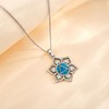 Aa Sobriety Necklace 925 Sterling Silver Lotus Necklace with the