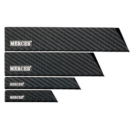 Mercer Culinary 4-Piece Set Felt Lined Knife Guard, Black