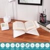 Belle Vous White Acrylic Book Stand Holder - Display Easel