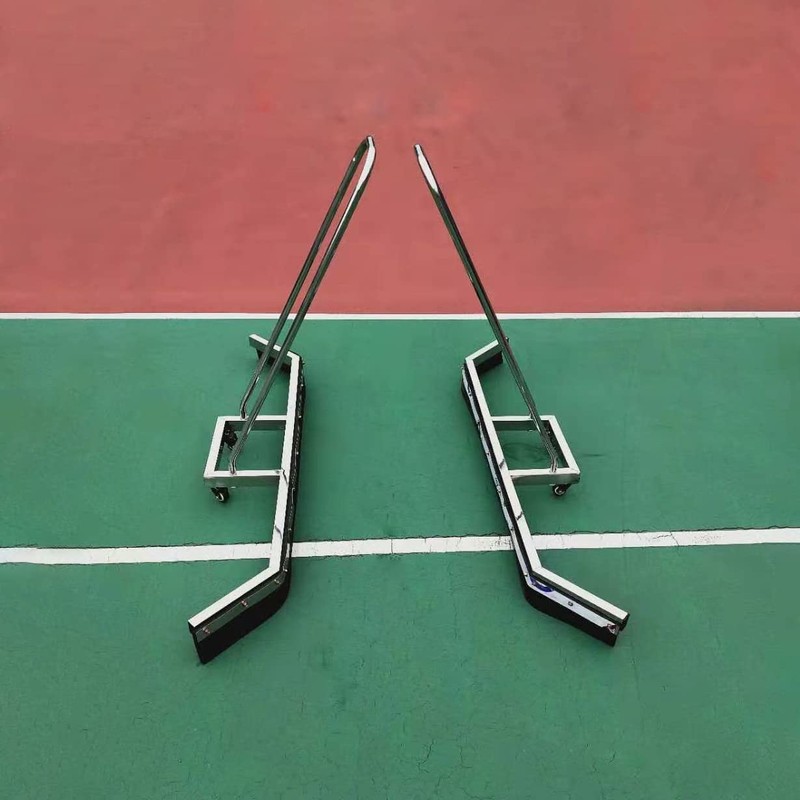 AIWFL 4.5FT Stainless Steel Sport Tennis Court Squeegee with Wheel,