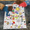 HOWAF Paper Tablecloth for Colouring New Year's Eve Decoration 2025,