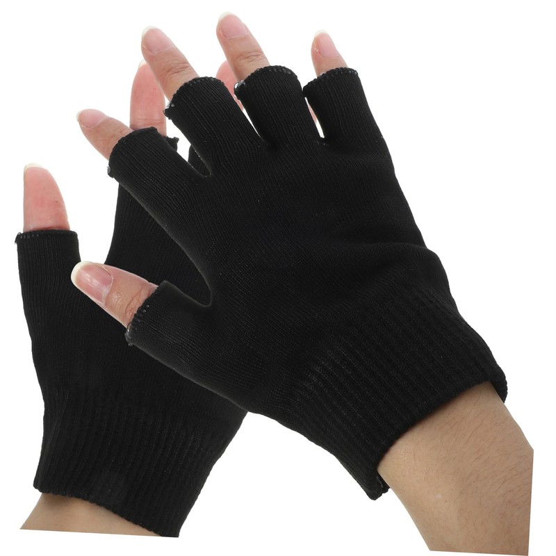 SAFIGLE 2Pairs Moisturizing Gel Gloves for Cracked Hands of Half