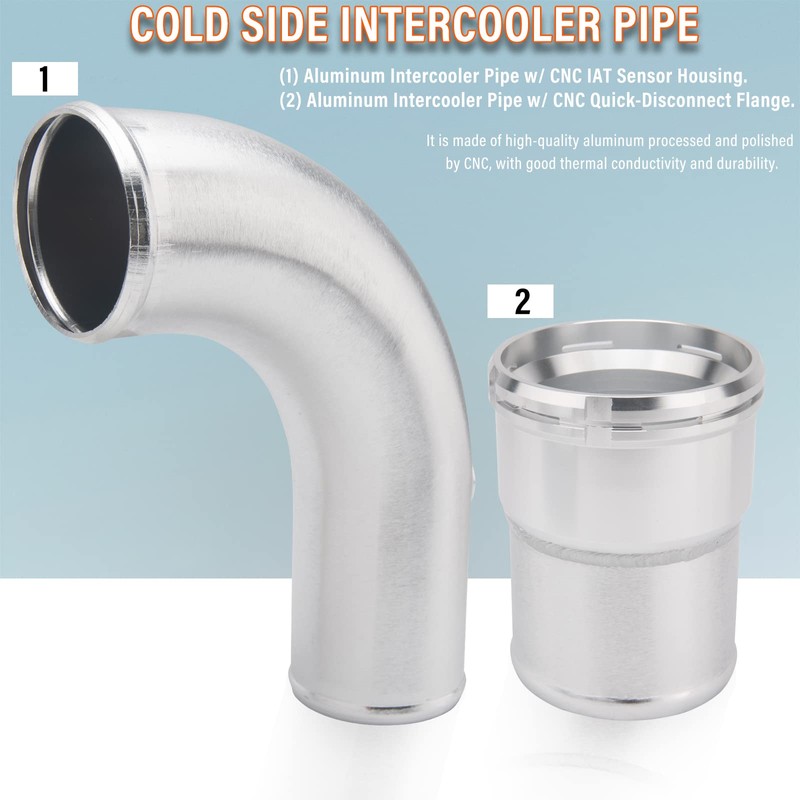 Cold Side Intercooler Pipe Upgrade Kit for Ford 6.7L Powerstroke