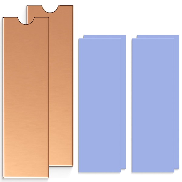 LDPCSJ M.2 Heatsink Copper, Laptop NVMe M.2 Heatsink with Nano