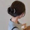 UrbanPulse 夜会巻きコーム パール ヘアコーム パール 髪飾り u字型 ヘアアクセ 髪留め かんざし