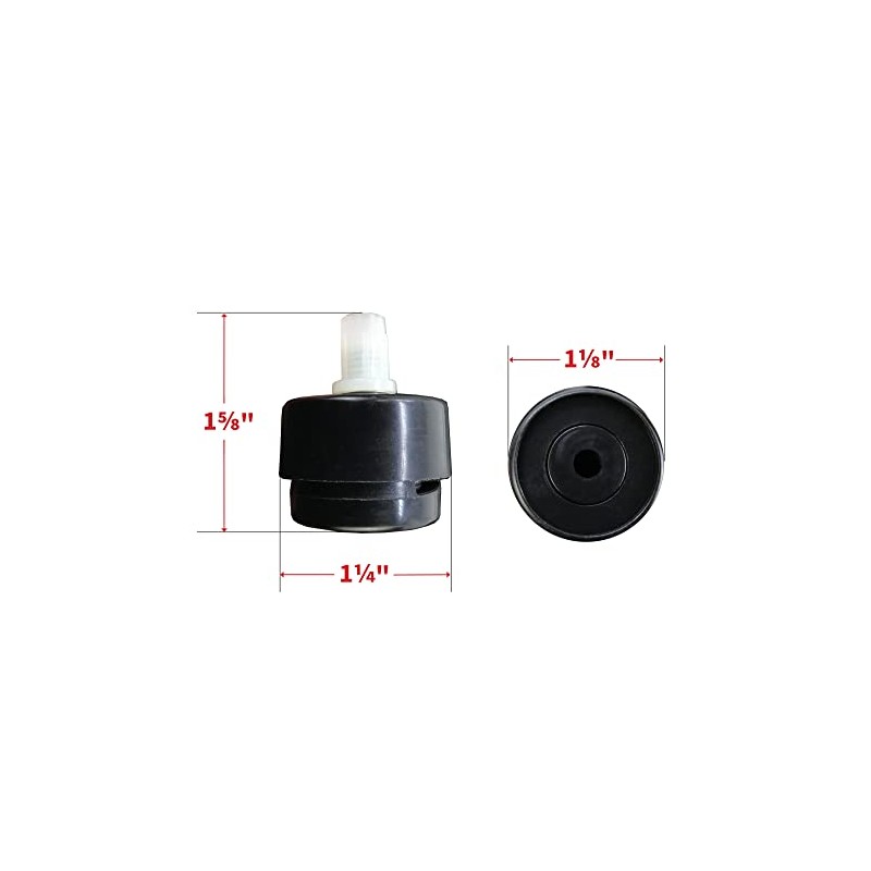 Shepherd Pack of 16 Self-Leveling Table Glides, 1/4" Threaded Stem