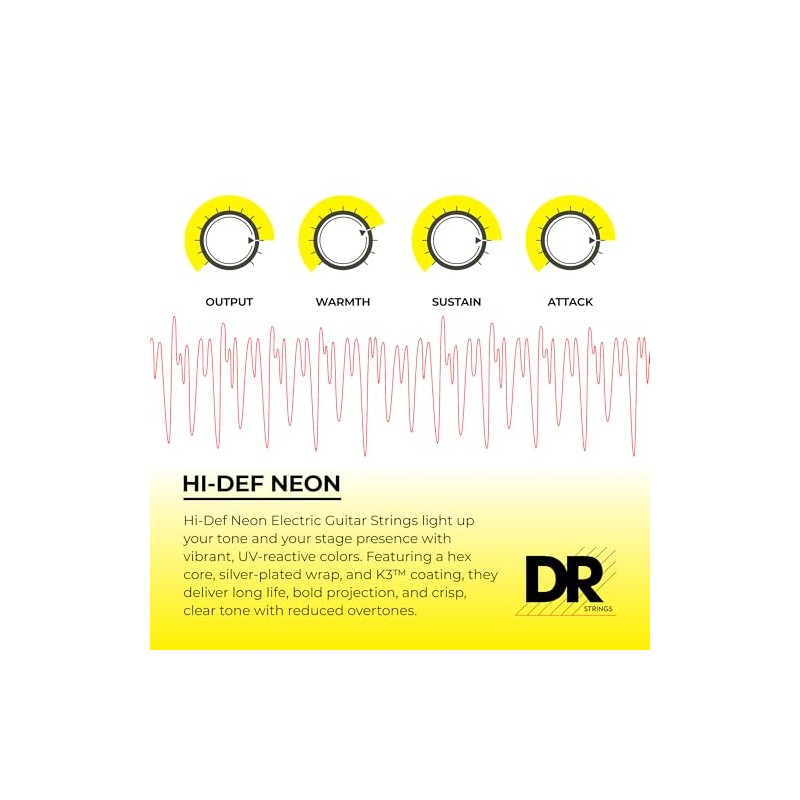 DR Handmade Strings NGE-9 - Cuerdas para guitarra eléctrica, color