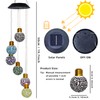YUETJIN Mosaic Edison Bulb Solar Ball Lamp Hanging Wind Chime
