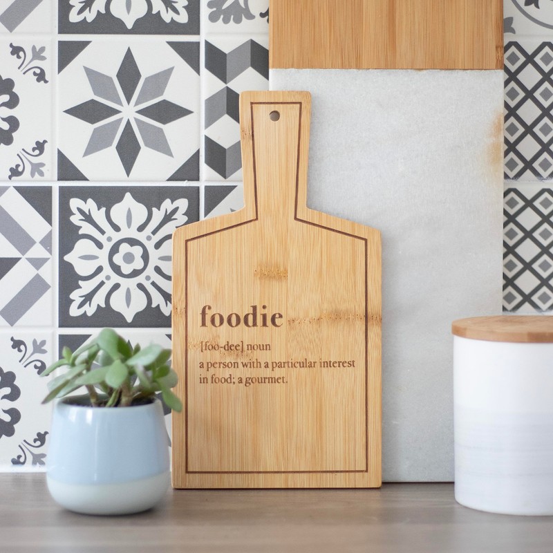 Bamboo Serving Board - Foodie Gift: Eco-Friendly, Durable & Food