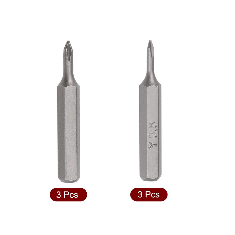 uxcell Phillips Bits 6pcs 5/32 Inch Hex Shank Cross PH000