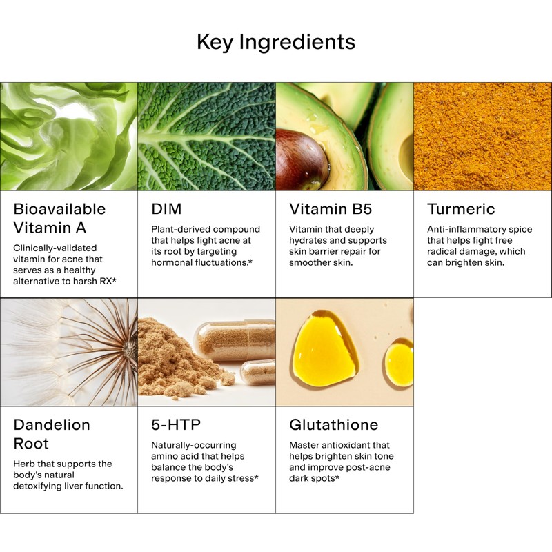 CLEARSTEM - MINDBODYSKIN Hormonal Acne Supplement (5-HTP) - Natural DIM