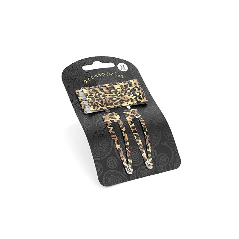 Divadoo 12 Piece Brown Tone Animal Print Hair Set