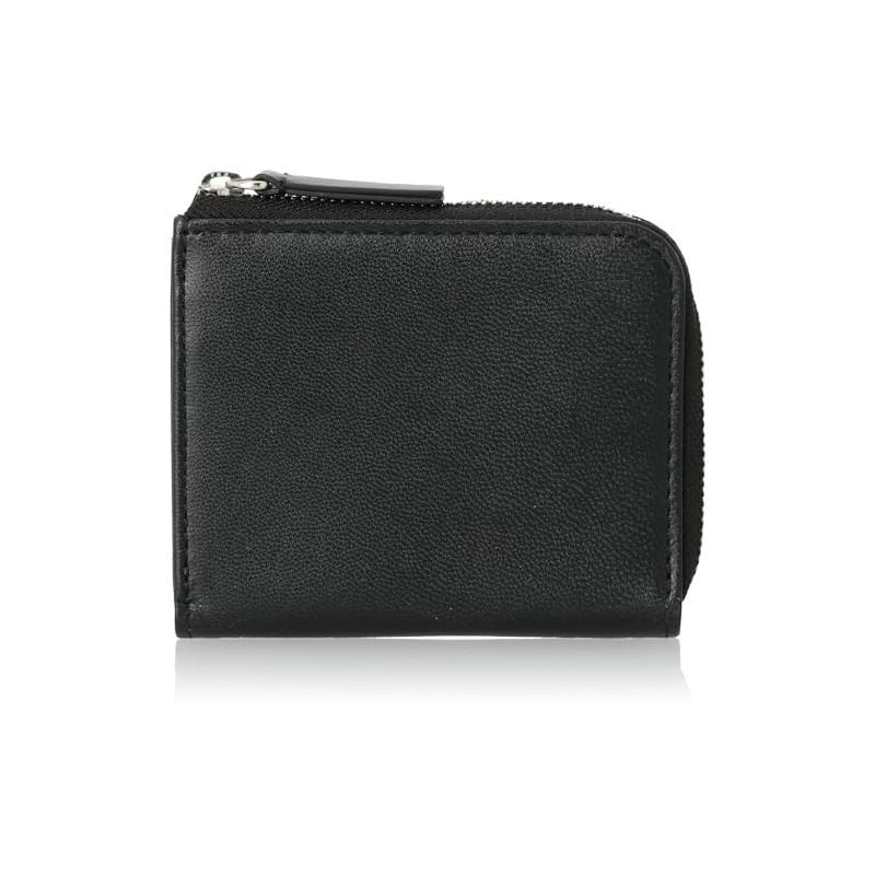 Gione PG502ALP Flip Zip L-Shaped Zipper Mini Wallet, Prevents Skimming,