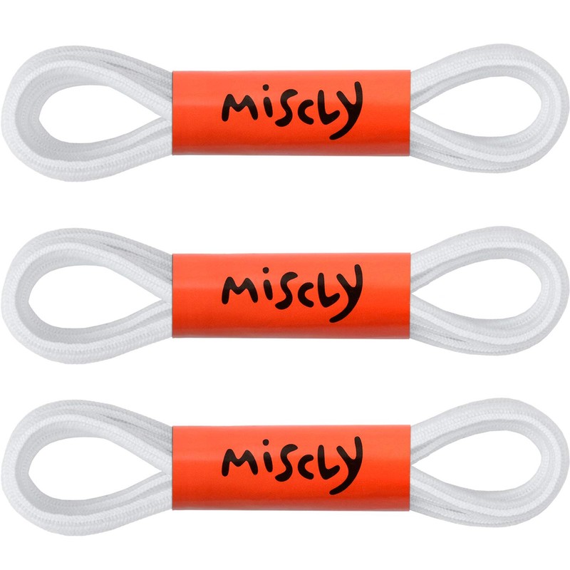 Miscly 3 Pairs Oval Elastic Shoelaces – Oval Stretch Shoe