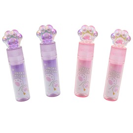 4 Pcs Cat Paw Erasers, Cute Cat Rubber for Kids, Cat Paw Lipstick Eraser, Cat Claw Eraser for Students Writing Office School Supplies