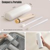 Portable Toothbrush Travel Case with Cup Lid & Detachable Bottom,
