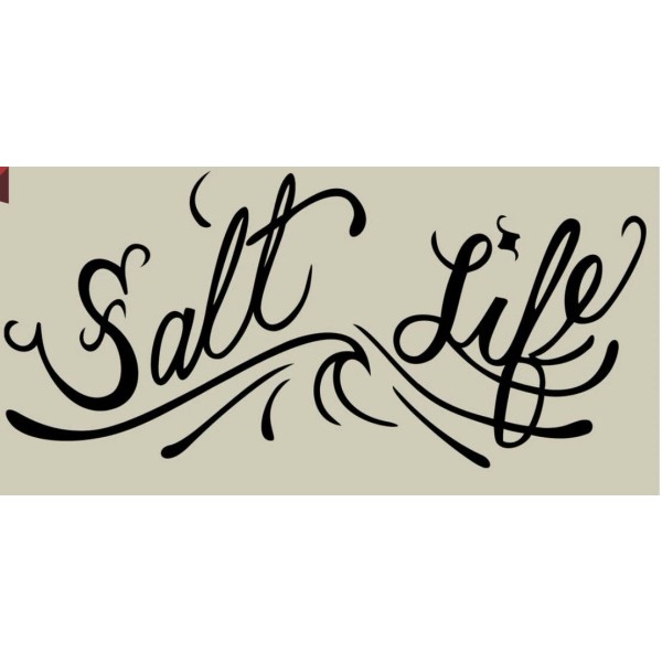 Salt Life Decal Approximately 6.5" Wide X 2.25" Tall -