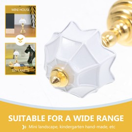 Uonlytech Dollhouse Lamp Led Table Lamp 3 Pcs Miniature Lamp Decorative Mini Light Miniature Lamp Model Miniature Furniture Model Led Desk Lamp Vintage Home Decor Dollhouse Desk Lamp