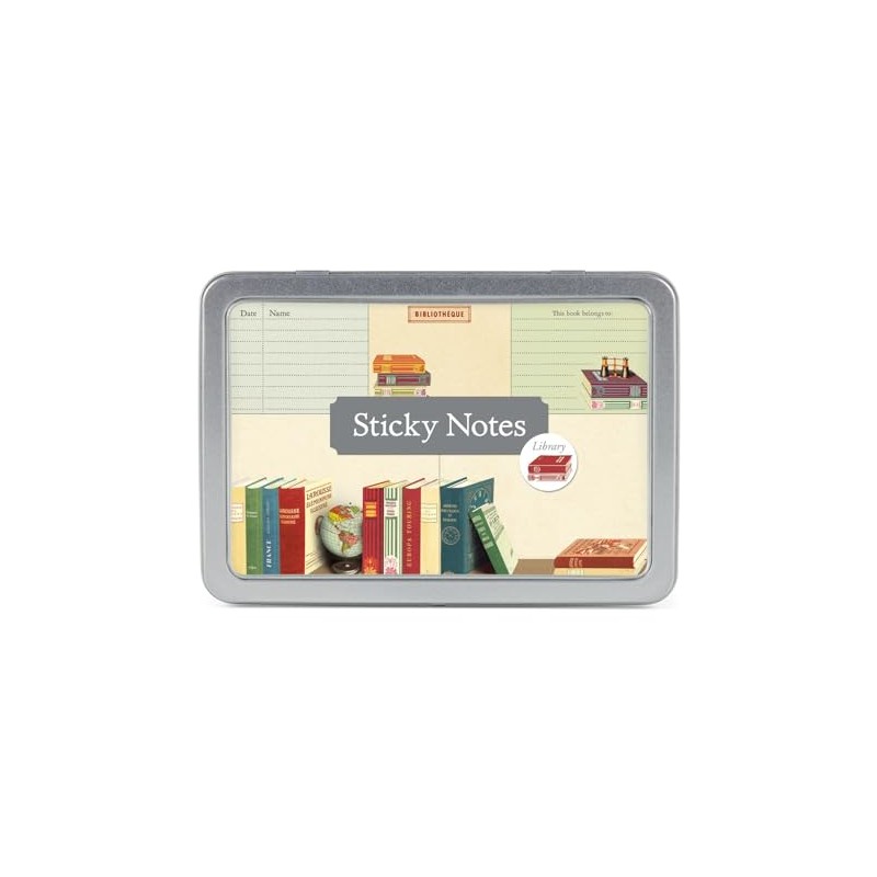 Cavallini & Co. Library Books Sticky Note Set