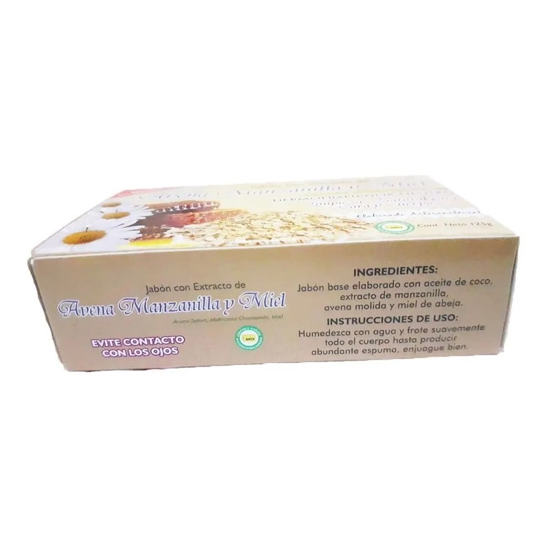 30pz Jabón Avena Manzanilla Y Miel Biodegradable Neutro Eco