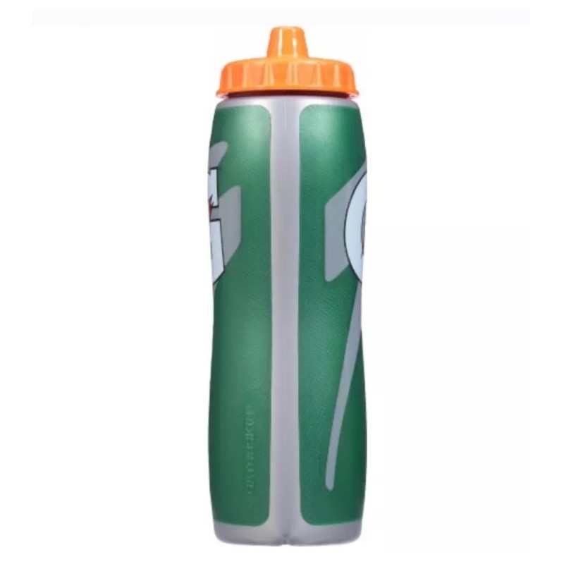 Gatorade Water Bottle 28oz Gatorskin Green Contour Style Squeeze Sports