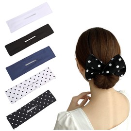 nalaina Deft Bang, Bun Hair Maker, Set of 5, Women's Hair Arrangement, Hair Ornament, Hair Arrangement, Hair Accessories, Adult, Cute, Popular, Cute, Luxury, Elegant, Hair Clip, High School Students,