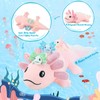 MaoGoLan Giant Axolotl Plush with 3 Babies Inside, 33" Axolotl
