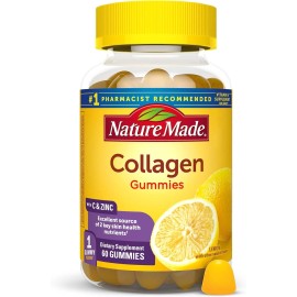 Nature Made Hydrolyzed Collagen Supplement Gummies with Vitamin C, Biotin & Zinc