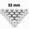 Easy Link 25 copribulloni per ruota da 32 mm, cromati