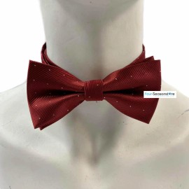 coool Wedding Style Pre-tied Bow Tie Fashion Tuxedo Burgundy Color Neckwear for Men