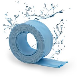 HAFIX Flat Hose PVC Hose 38 mm 1 1/2 Inch Submersible Pump Hose 1.5 Inch Flat Hose 1.5 Inch Concrete Hose 7.6 m Garden Hose Irrigation Flexible Hose for Garden & Construction 25 ft Blue