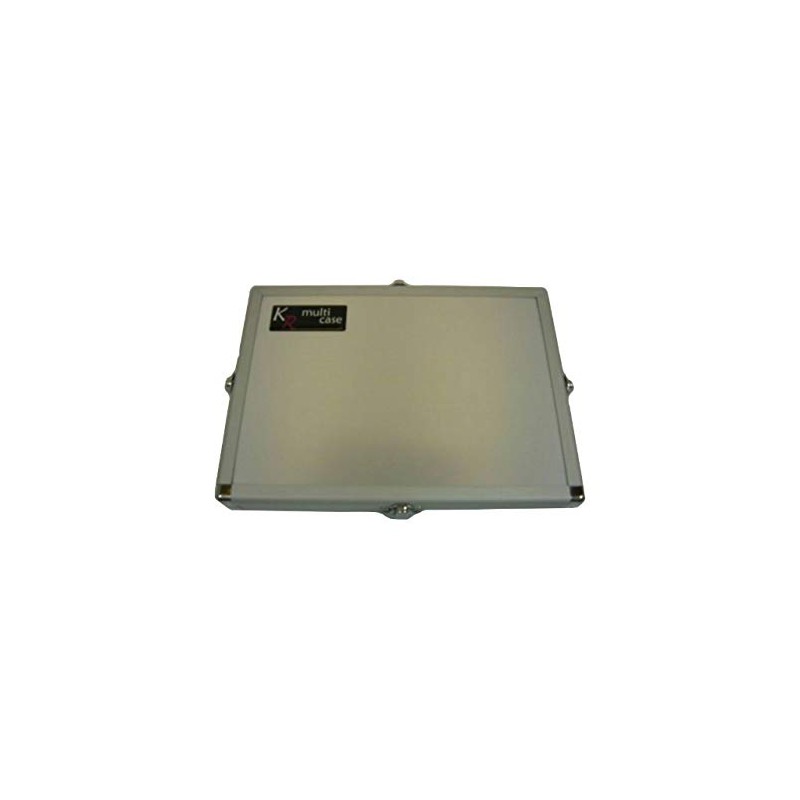 KR Multicase Silver Aluminium Accessory case with Grey Foam Tray