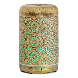 Suyeson Difusor De Aroma Para Aceites Esenciales Metal Vintage 250ml