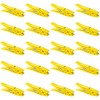 20 Plastic Clothes Pegs Clothes Line Socks Towels Yellow