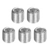 PATIKIL 5pcs 304 Stainless Steel Pipe Plug M10 x 1