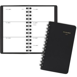 AT-A-GLANCE 2023 Weekly Pocket Calendar, Planner, 2-1/2" x 4-1/2", Pocket Size, Unruled, Black (7003505)
