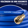 Poppstar Compressed Air Hose 5 m (Hybrid PVC with Fabric,
